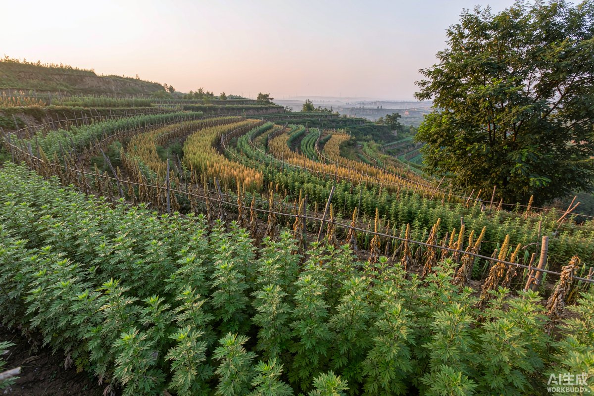 Bozhou herb fields along the 33°N belt