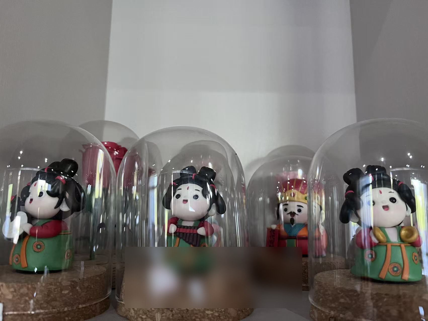 亳州面塑实拍（玻璃罩收藏款）